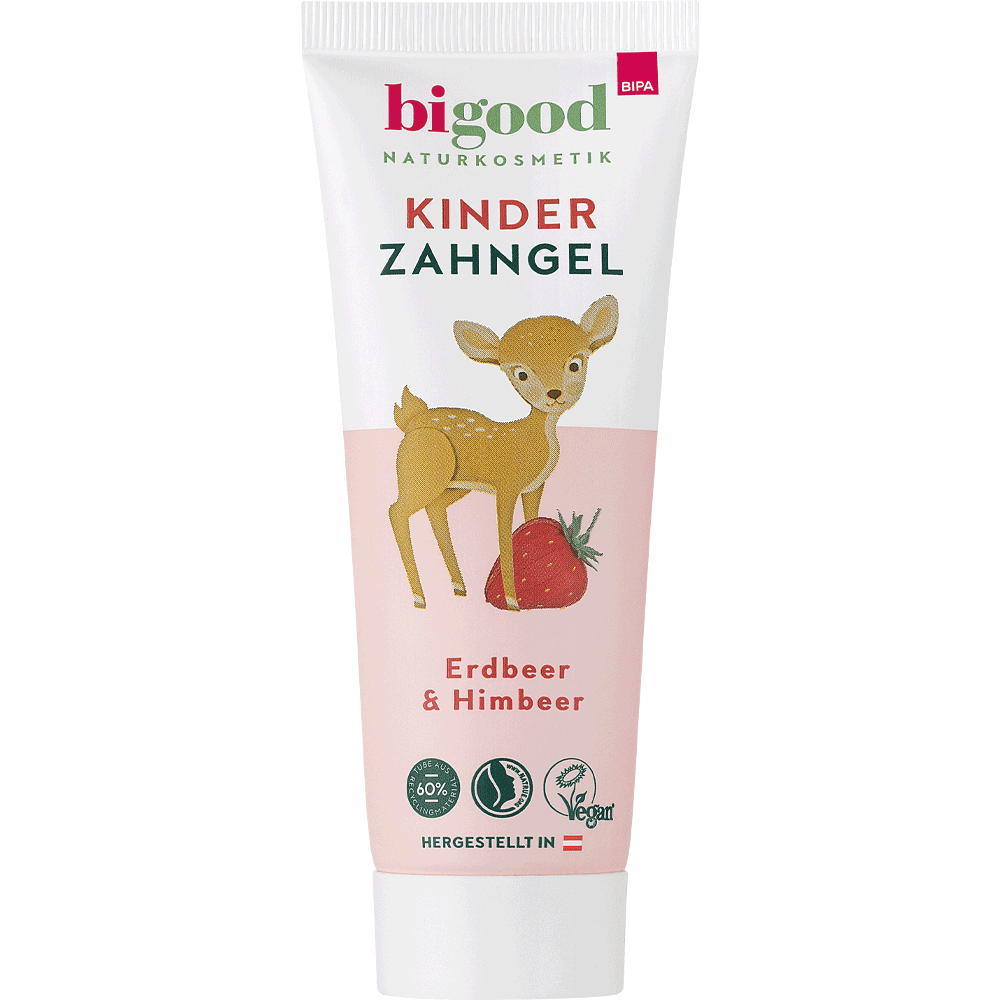 Bild: bi good Kinder Zahngel Erdbeer & Himbeer ohne Fluorid 