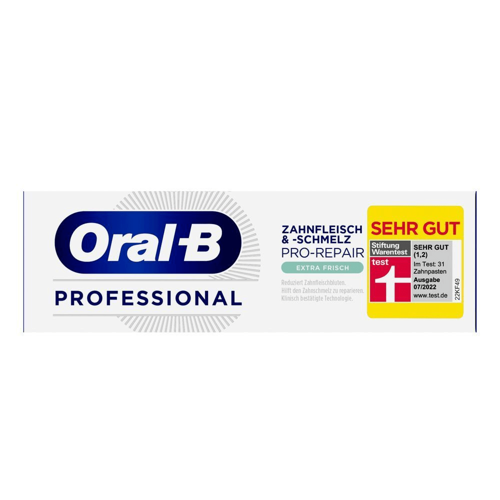 Bild: Oral-B Professional Zahnfleisch & -schmelz Pro-Repair Zahncreme 