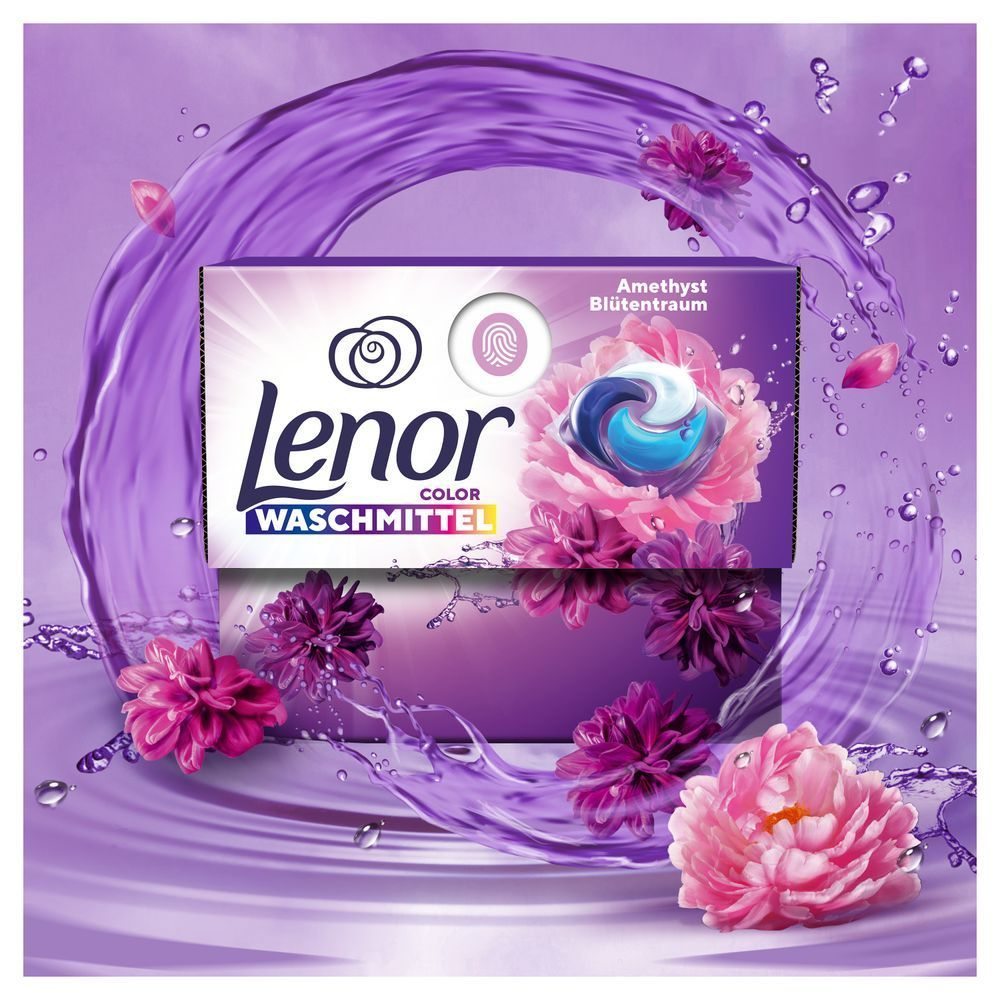 Bild: Lenor Waschmittel All-in-1 PODS® Amethyst Blütentraum 