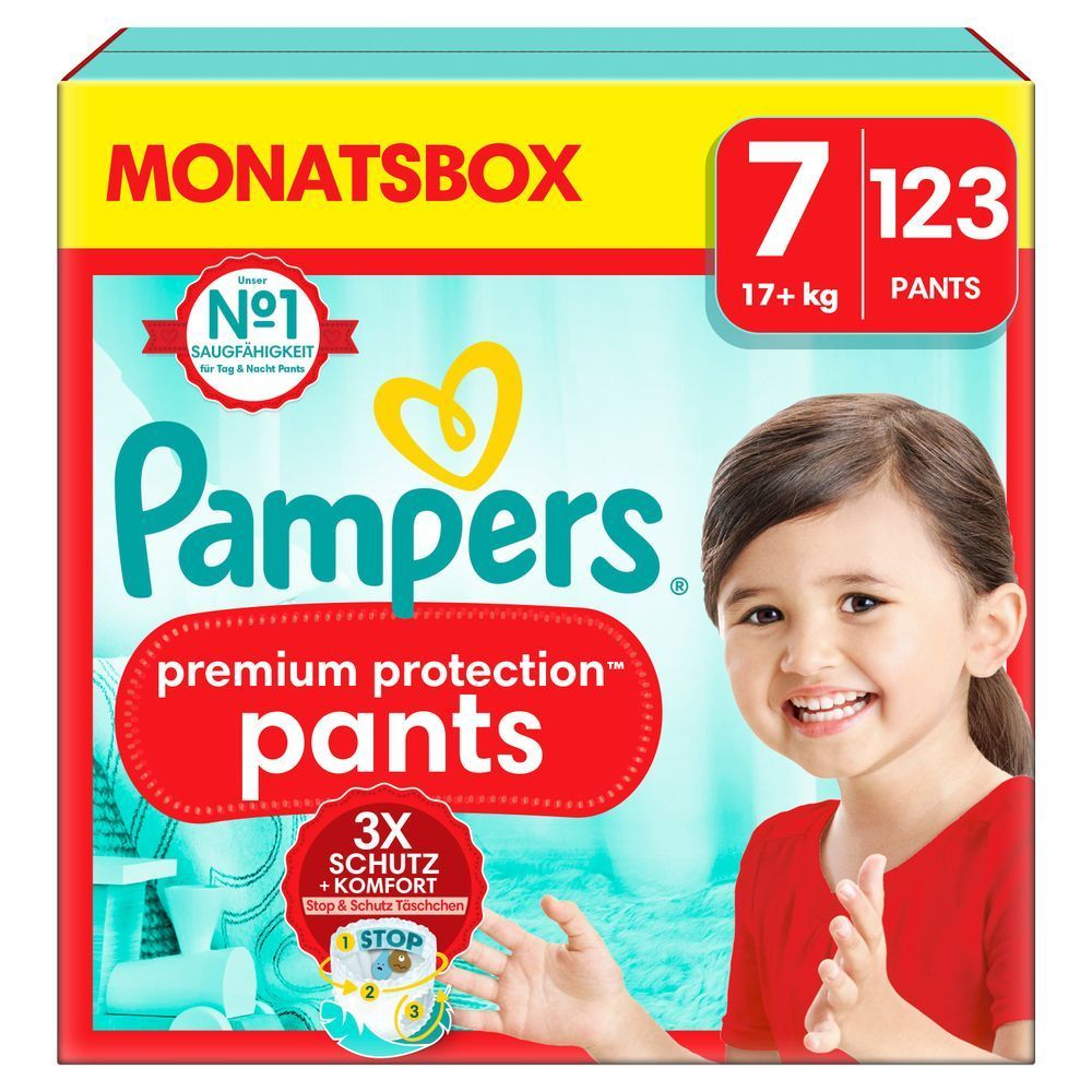 Bild: Pampers Premium Protection Pants Größe 7, 17kg+ 