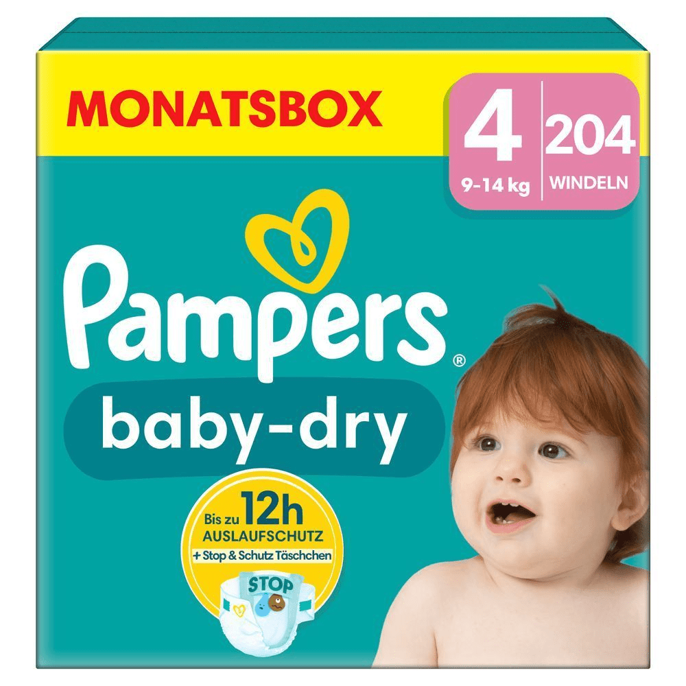 Bild: Pampers Baby-Dry Größe 4, 9kg - 14kg 