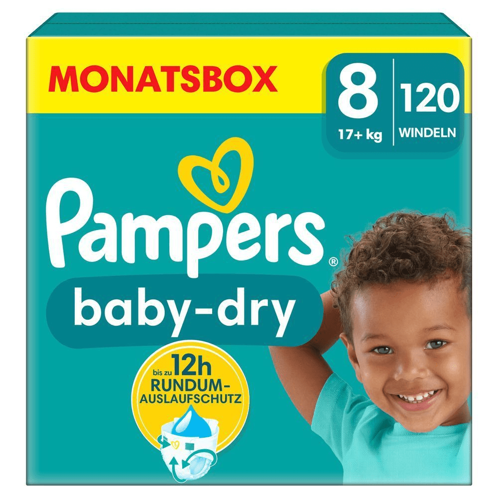 Bild: Pampers Baby-Dry Größe 8, 17kg+ 