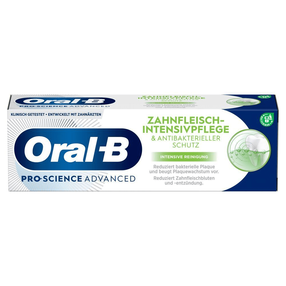 Bild: Oral-B Professional Zahnfleisch-Intensivpflege & Antibakterieller Schutz Zahncreme 