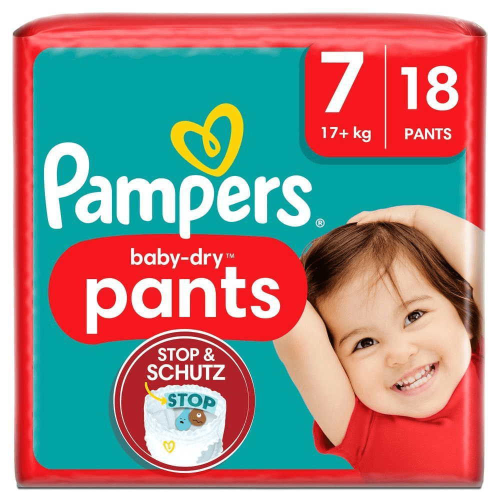 Bild: Pampers Baby-Dry Pants Größe 7, 17kg+ 