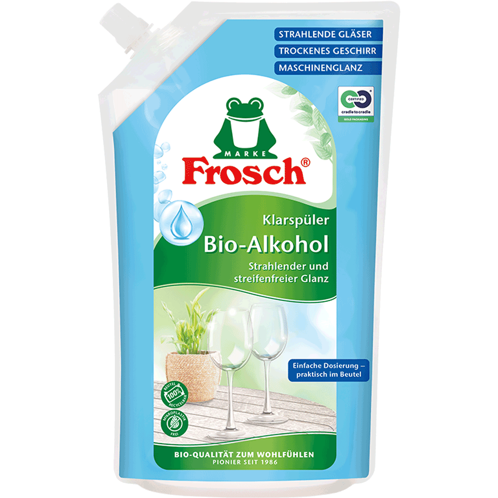 Bild: Frosch Klarspüler Bio-Alkohol 