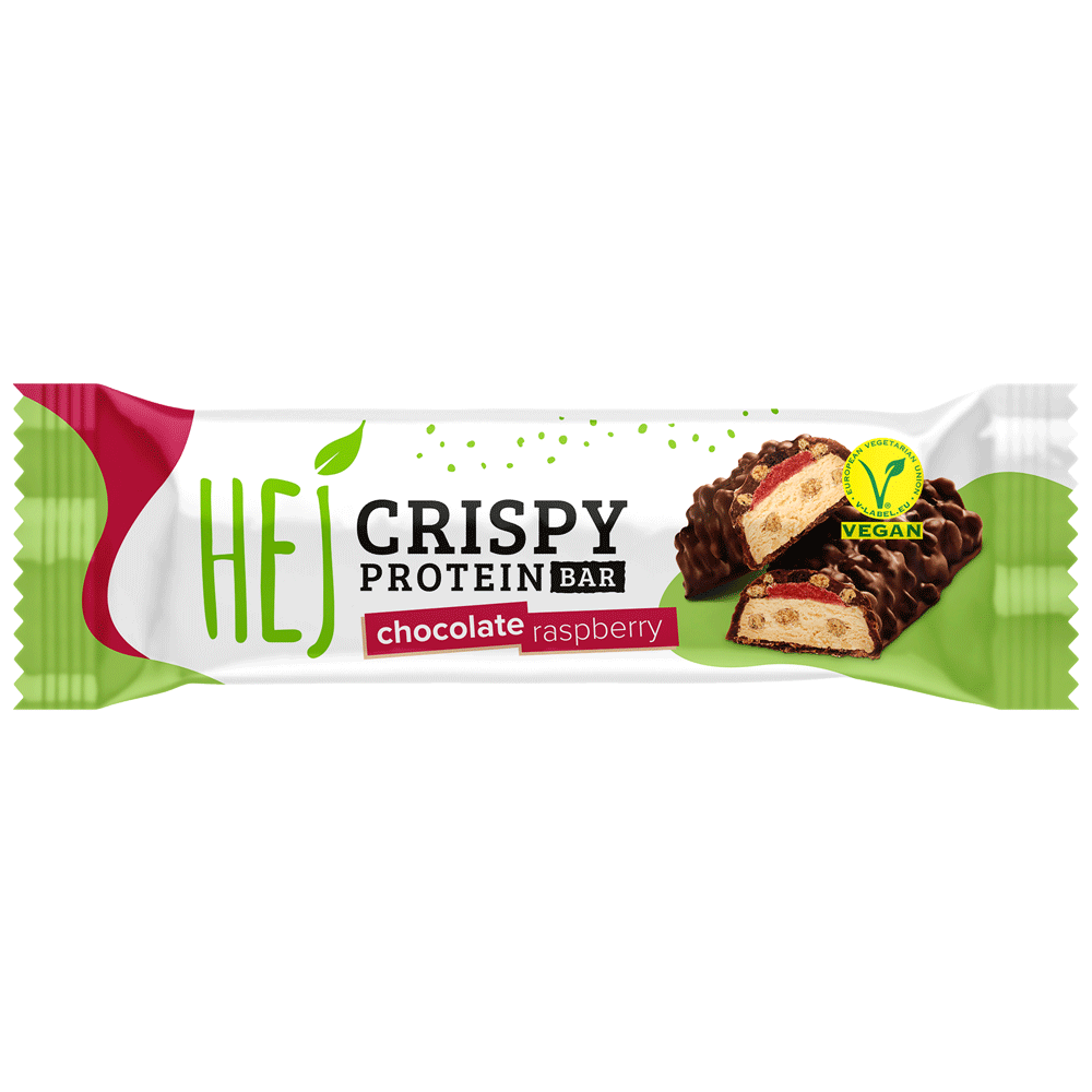 Bild: HEJ Crispy Protein Bar Chocolate & Raspberry 