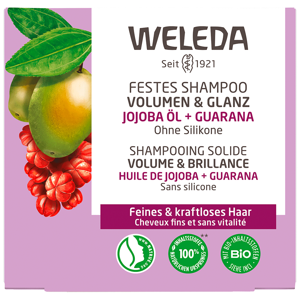 Bild: WELEDA Festes Shampoo Volumen & Glanz 
