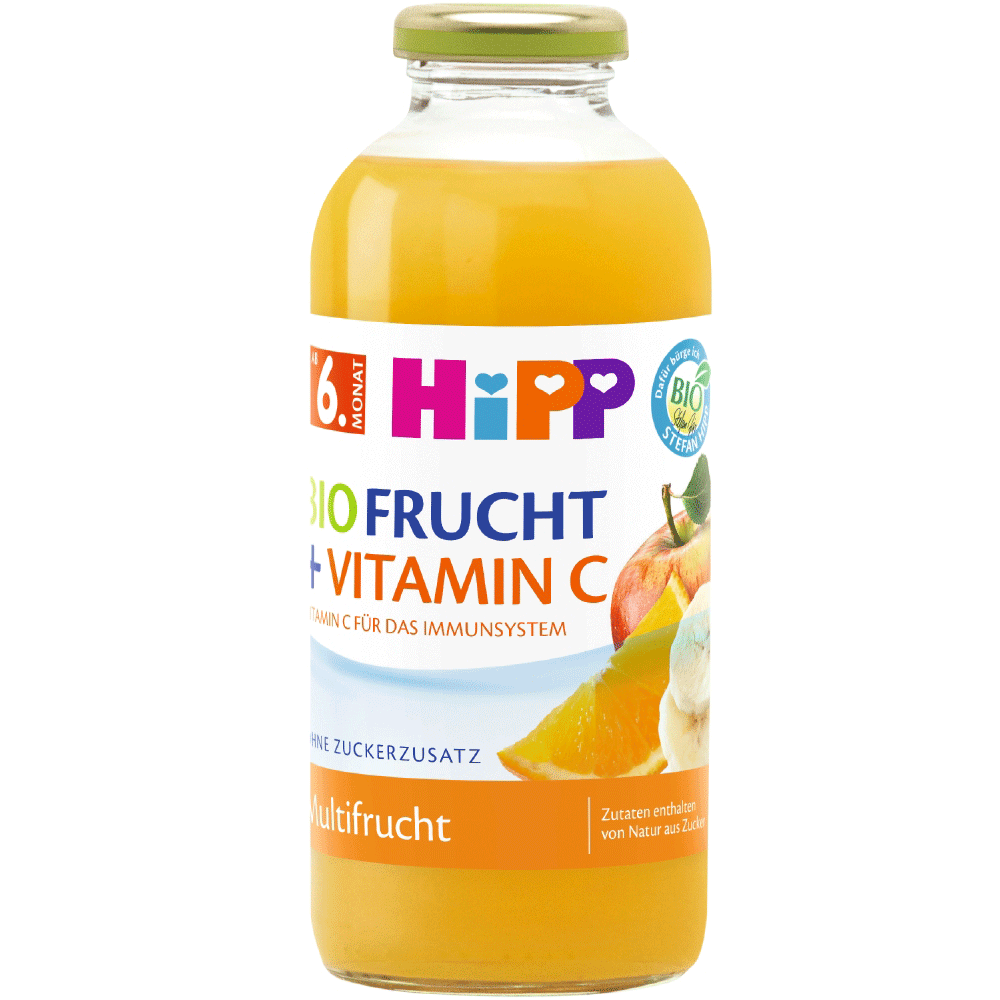 Bild: HiPP Bio Frucht + Vitamin C Saft 