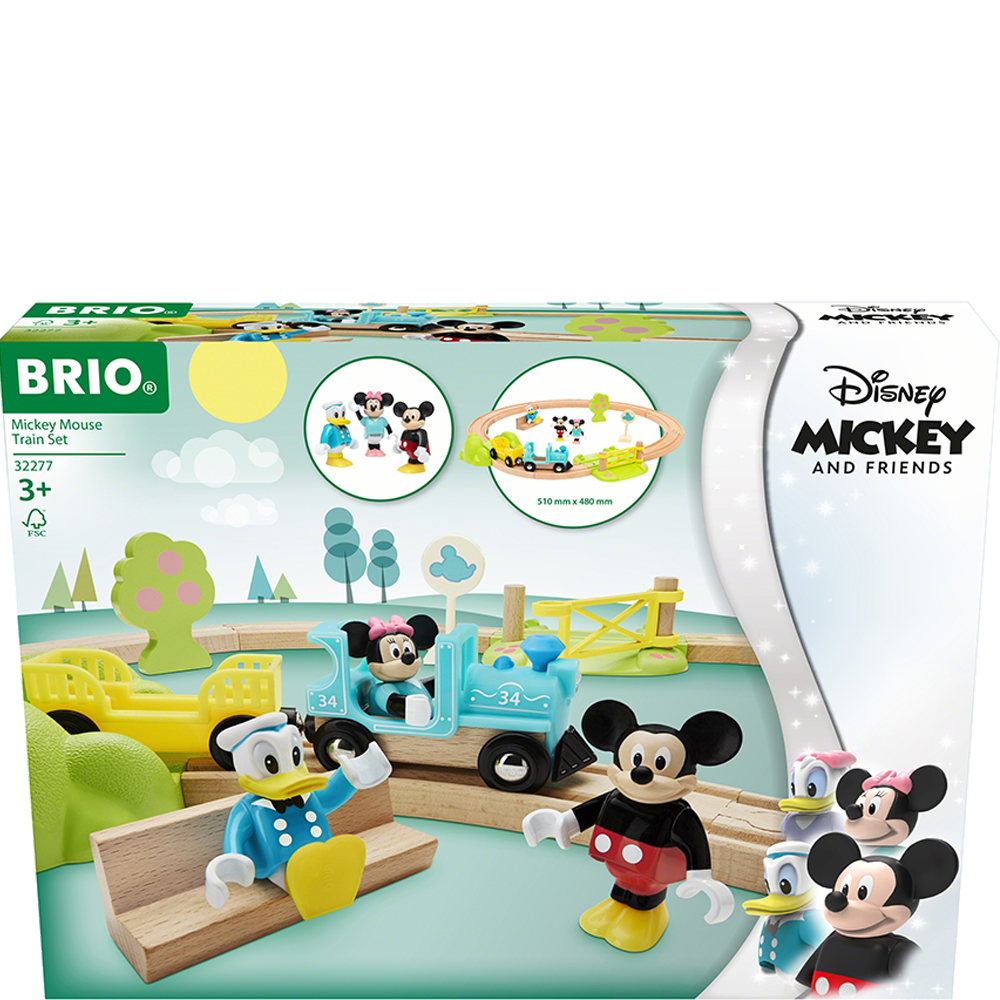 Bild: BRIO Disney Mickey Maus Eisenbahn Set 