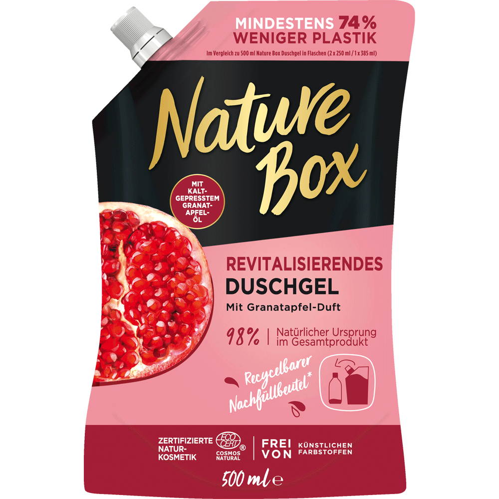 Bild: Nature Box Dusche Granatapfel Nachfüllbeutel 