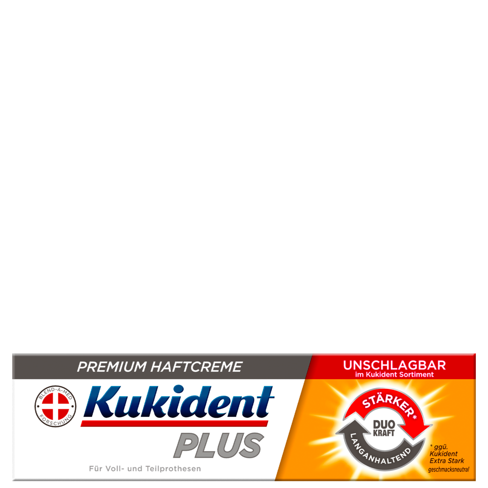 Bild: Kukident Plus Unschlagbarer Halt Premium Haftcreme 