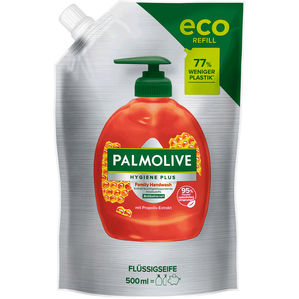 Bild: Palmolive Hygiene Plus Flüssigseife Family Nachfüllseife 