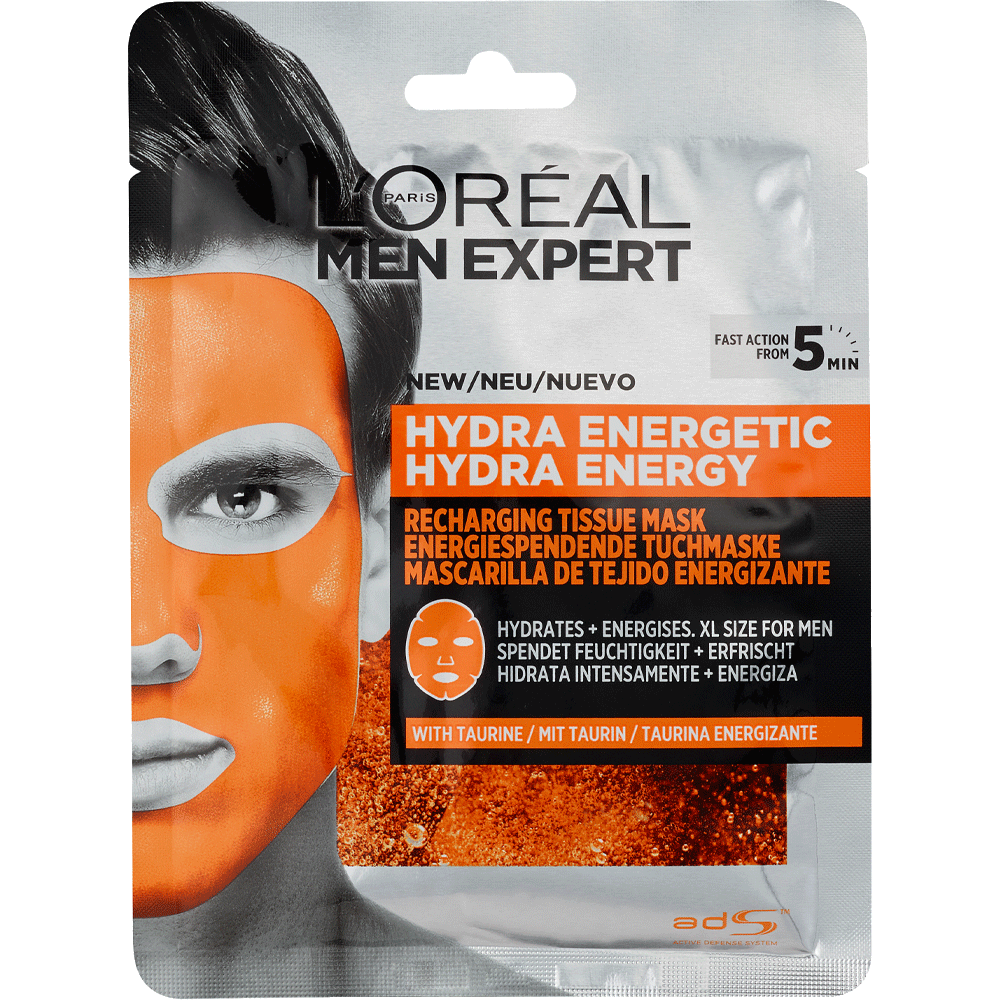 Bild: L'ORÉAL PARIS MEN EXPERT Hydra Energetic Gesichtstuchmaske 