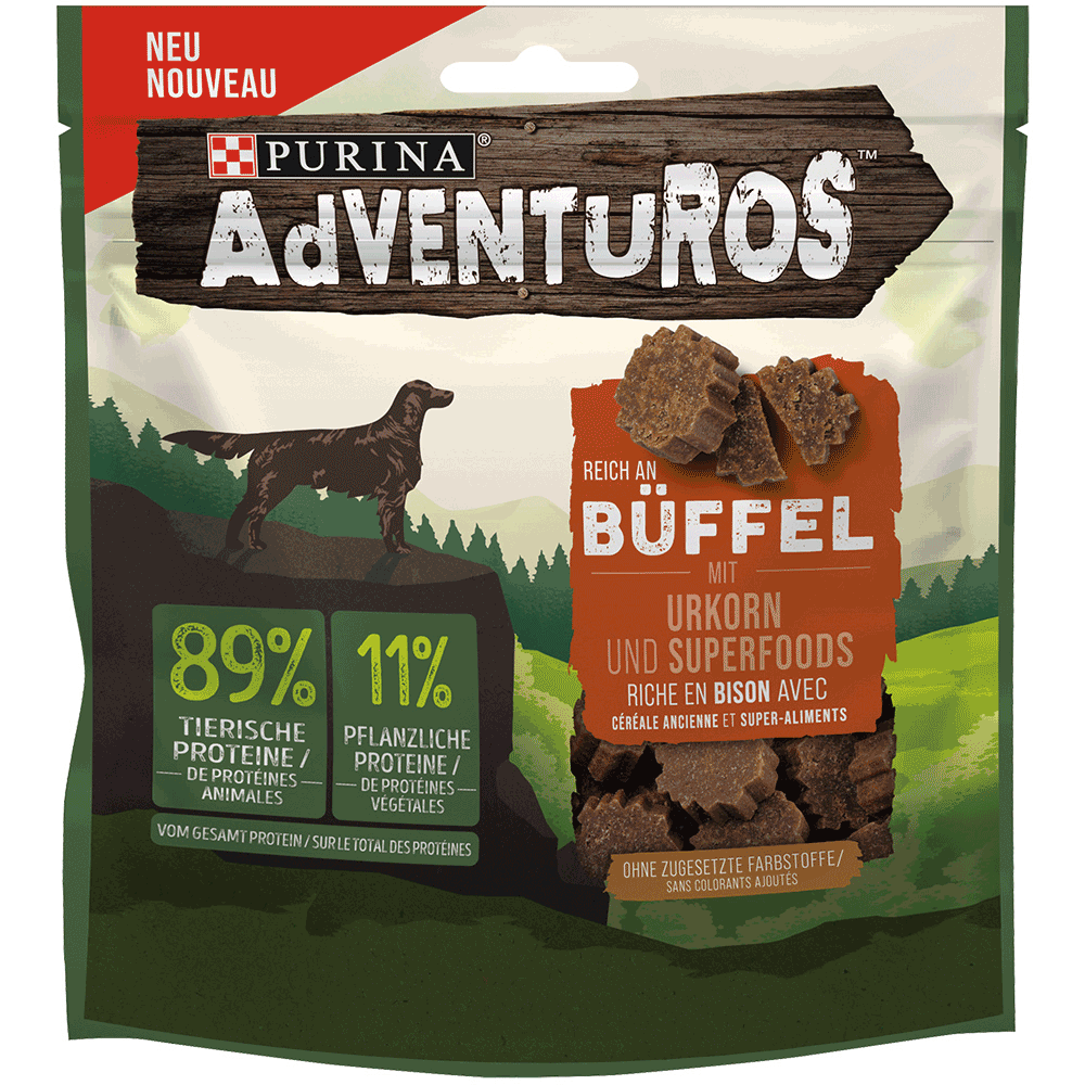 Bild: Purina AdVENTUROS Adventuros Büffel mit Urkorn Superfood 