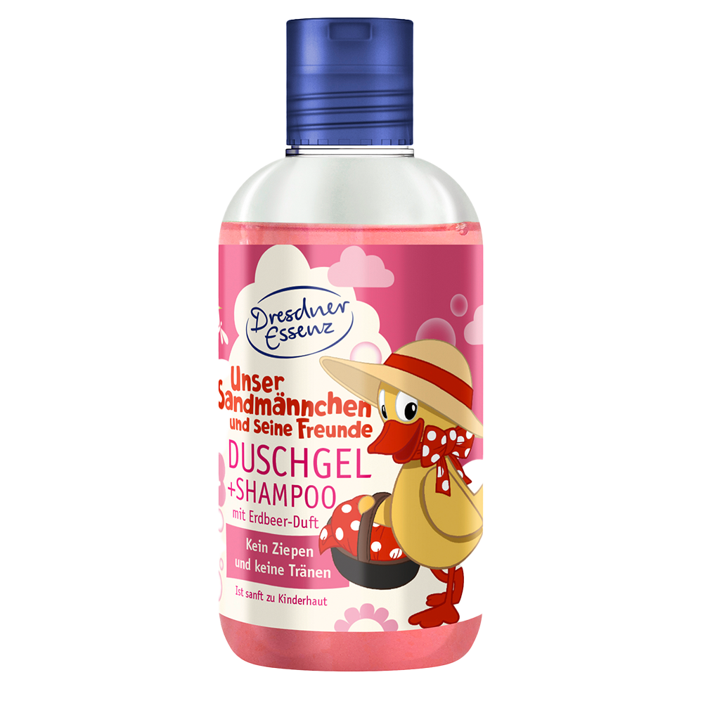 Bild: Dresdner Essenz Sandmann Duschgel & Shampoo mit Erdbeer-Duft 