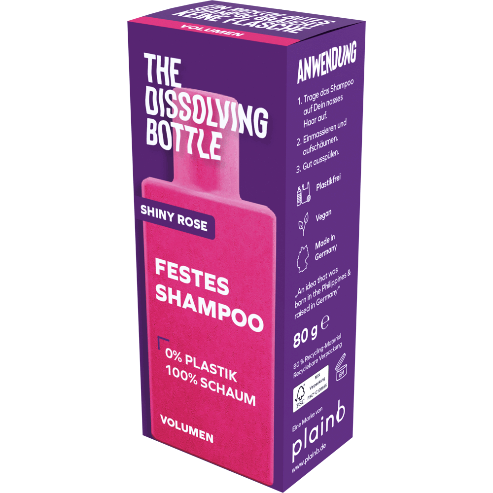 Bild: The Dissolving Bottle Festes Shampoo Volumen 