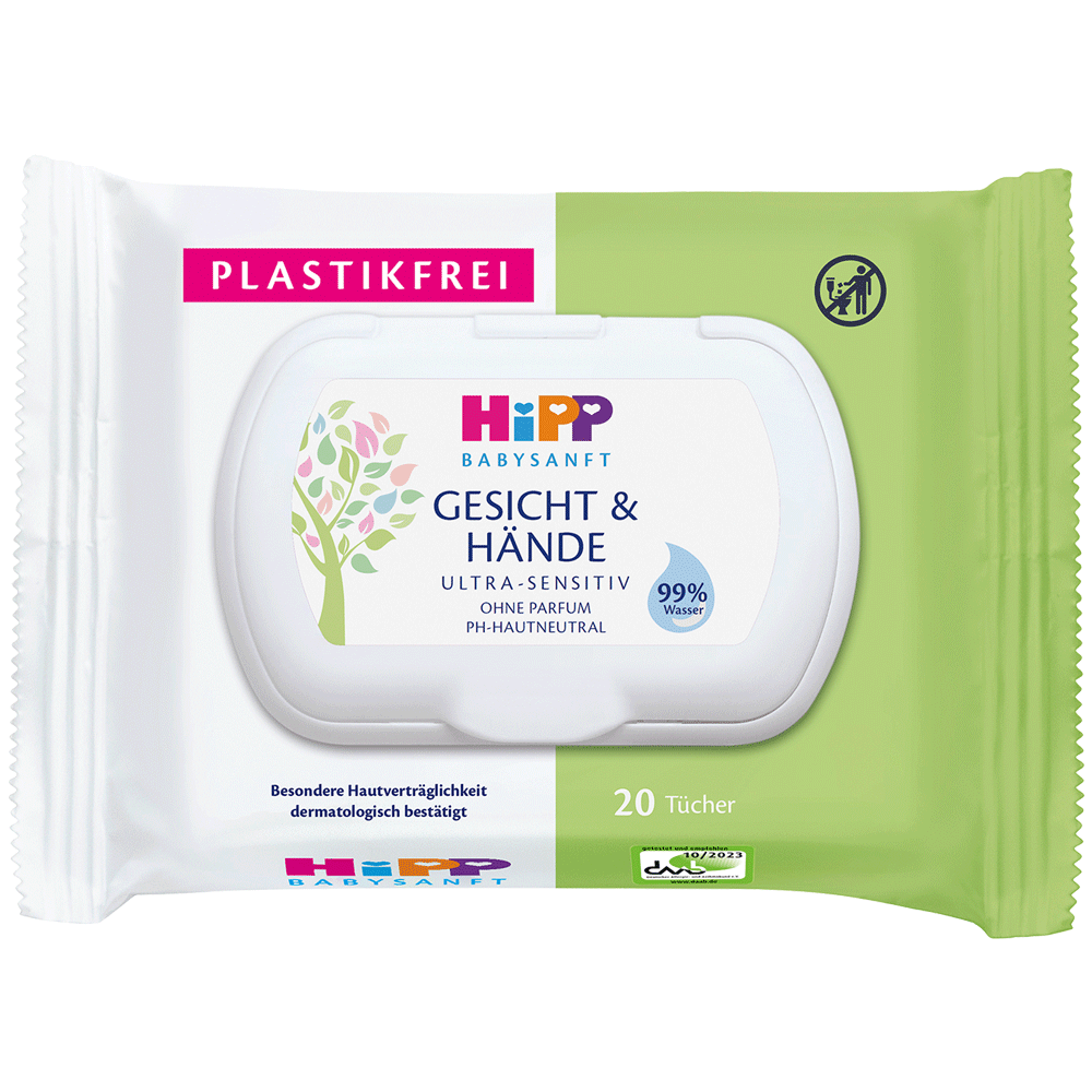 Bild: HiPP Babysanft Gesicht & Hände Tücher 