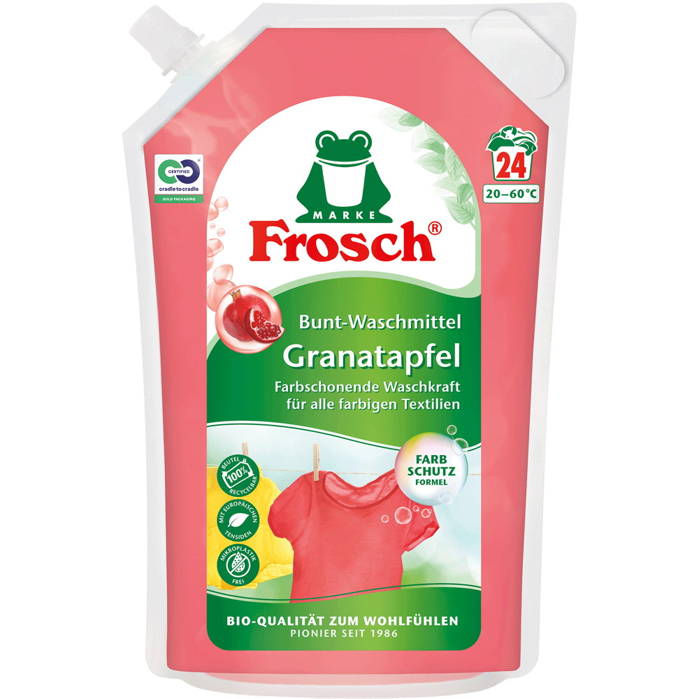 Bild: Frosch Color Waschmittel Granatapfel 