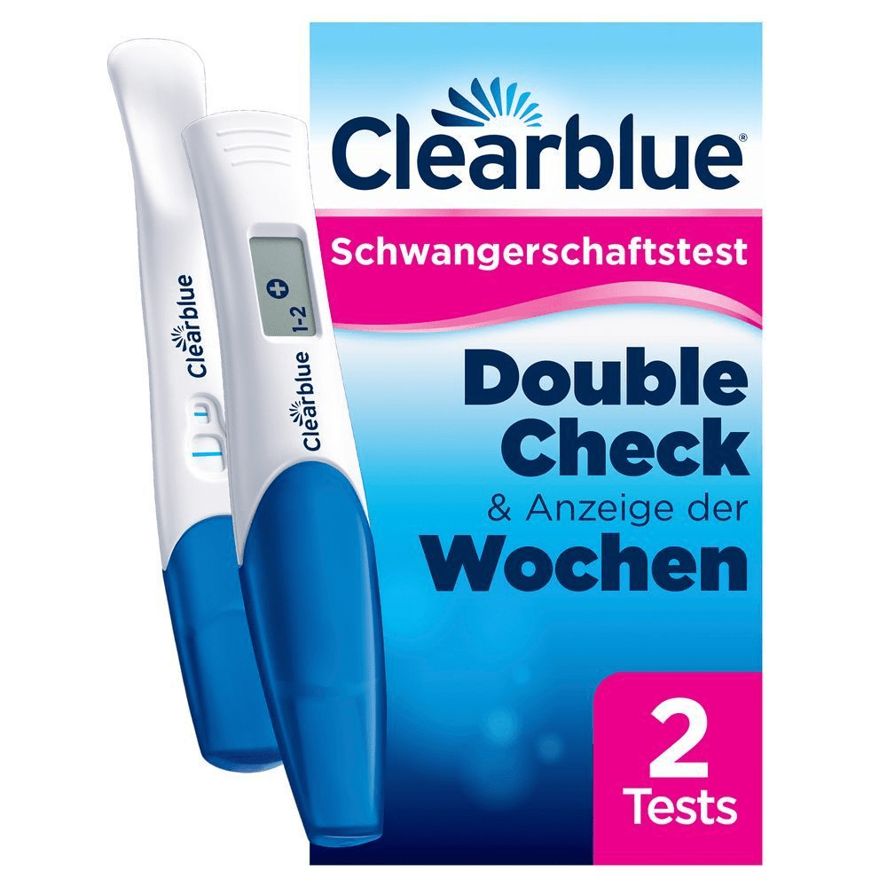 Bild: Clearblue Schwangerschaftstest Double-Check, Anzeige der Wochen 