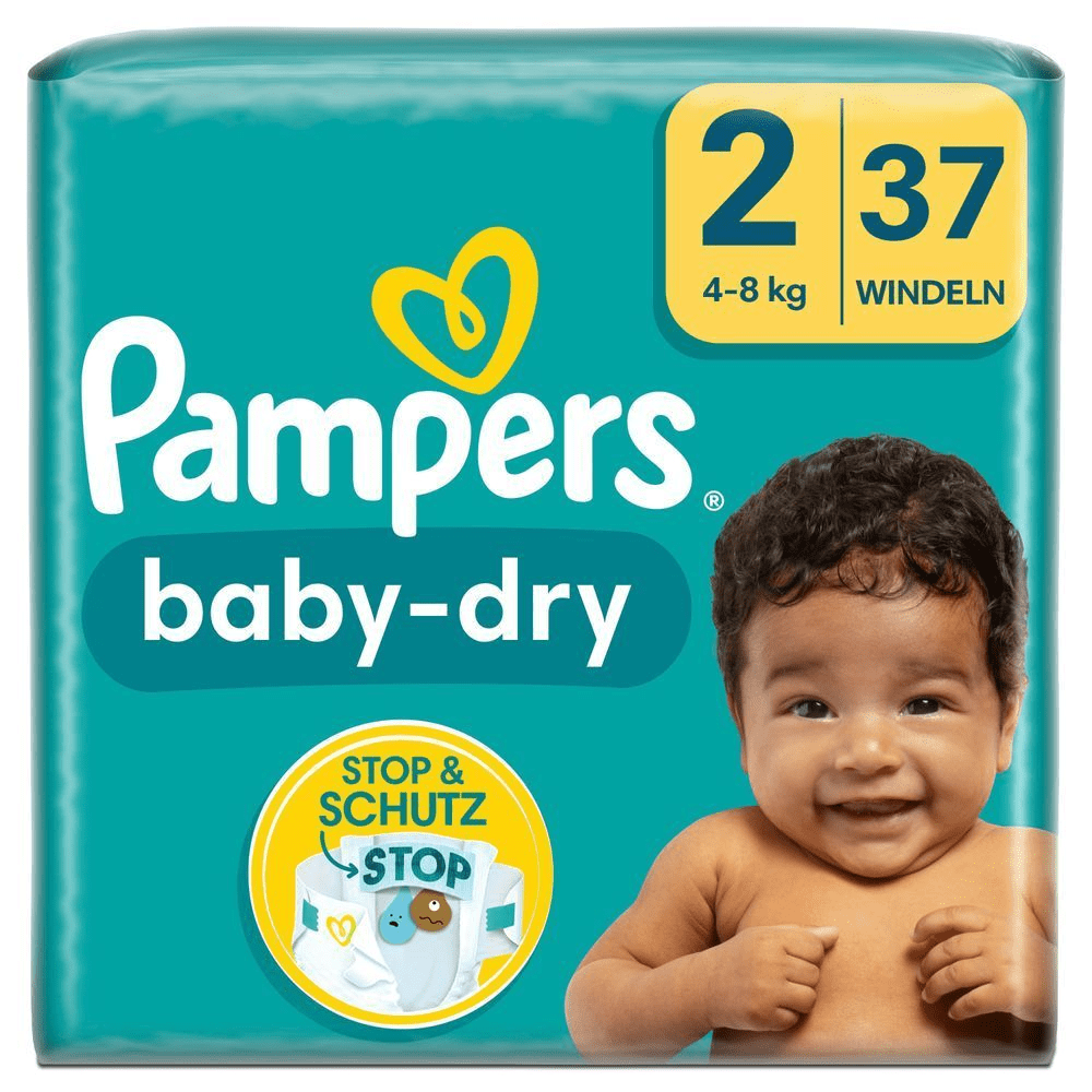 Bild: Pampers Baby-Dry Größe 2, 4kg - 8kg 