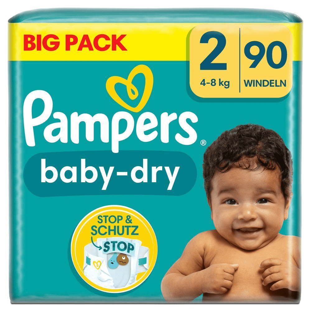 Bild: Pampers Baby-Dry Größe 2, 4kg - 8kg 