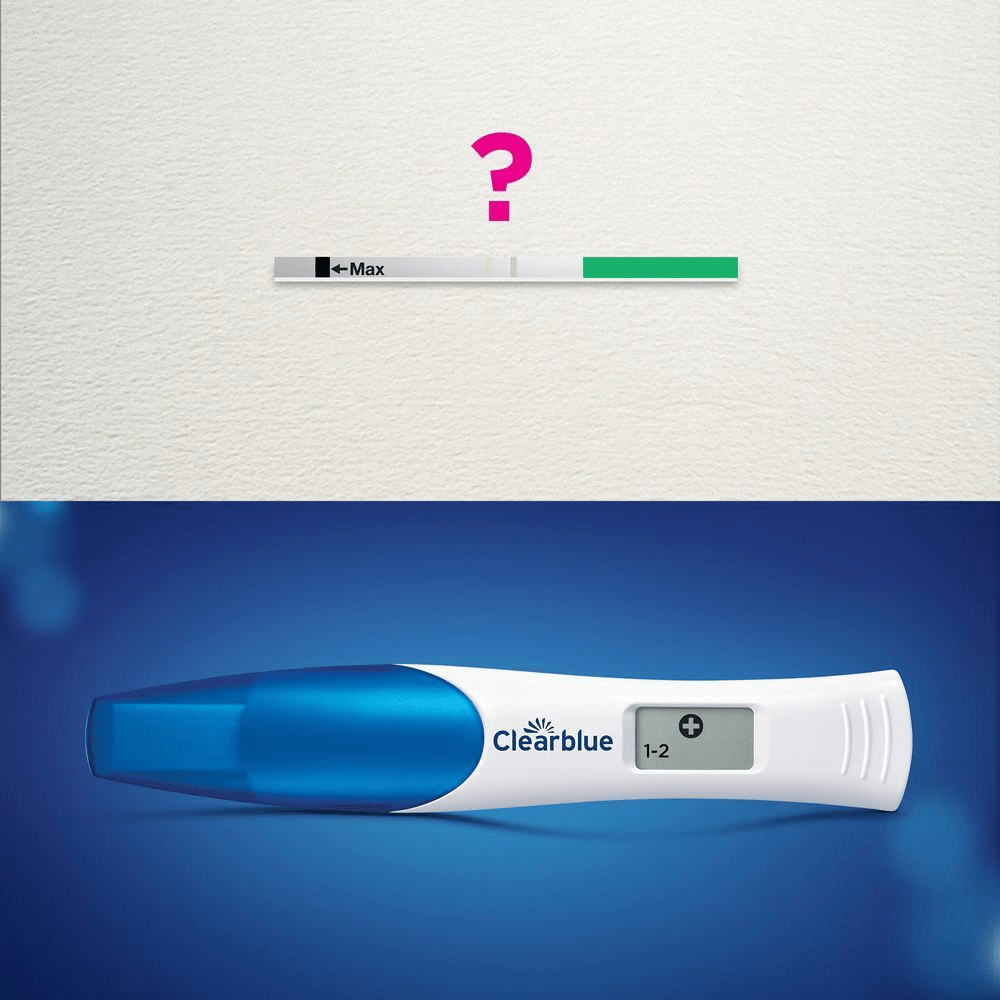 Bild: Clearblue Schwangerschaftsfrühtest 