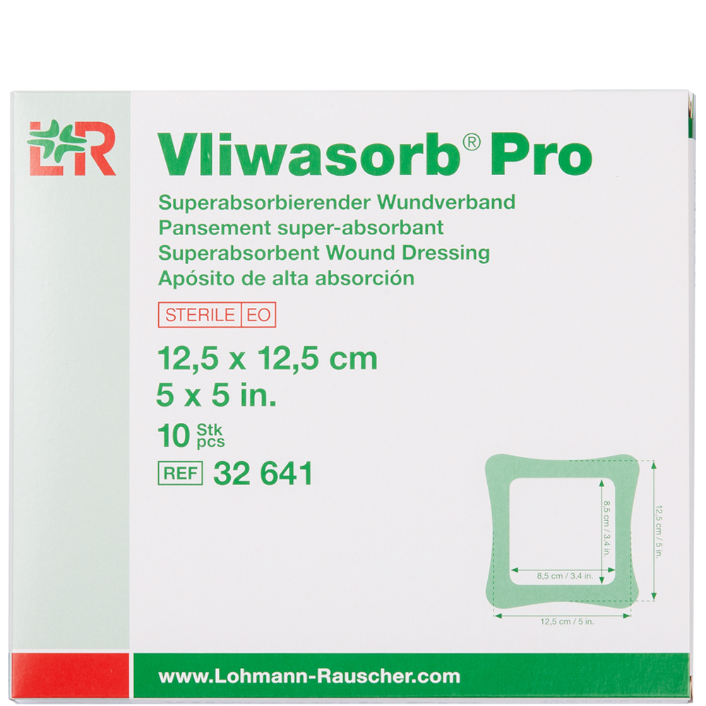 Bild: LOHMANN & RAUSCHER Vliwasorb® Pro Superabsorbierender Wundverband 12,5 x 12,5 cm 