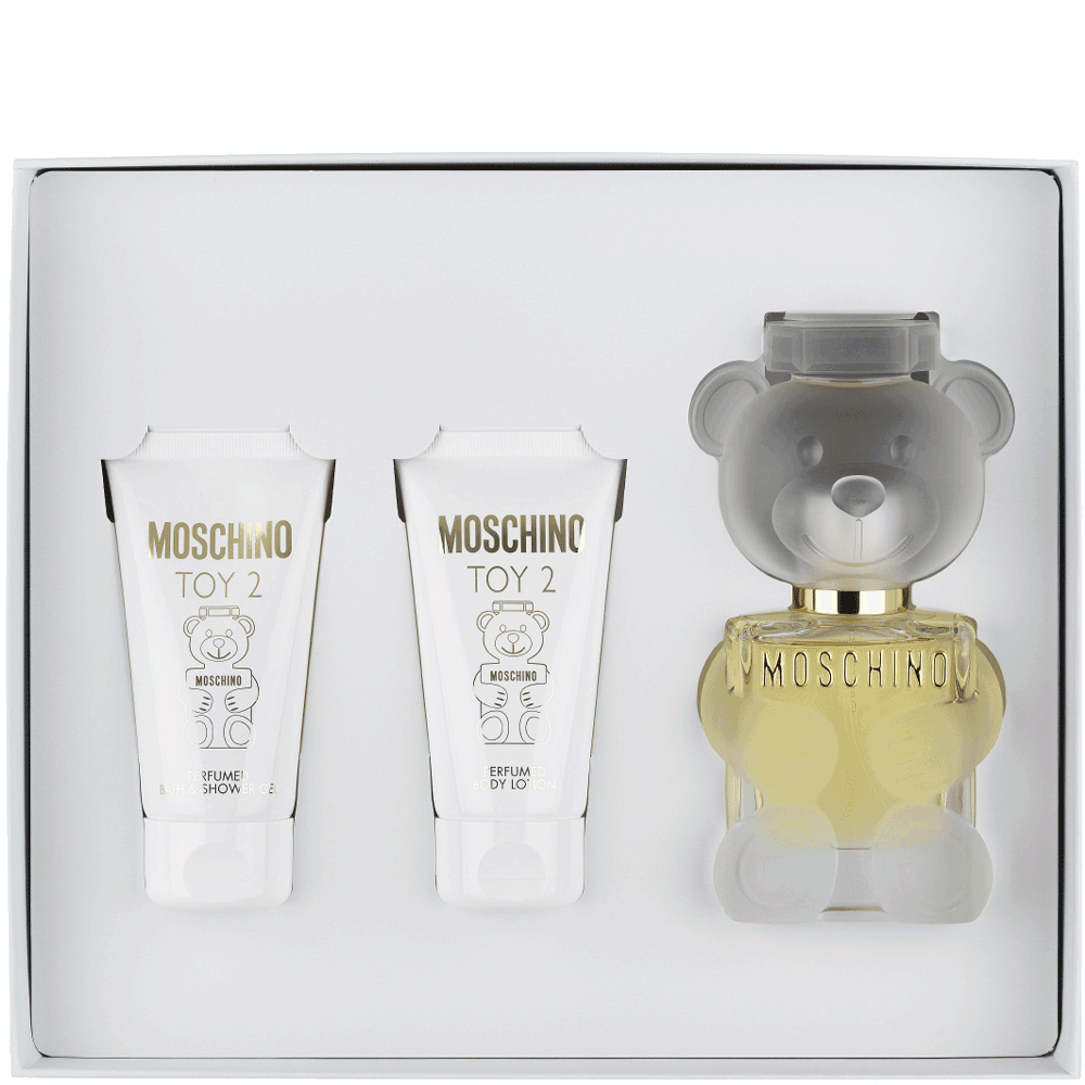 Bild: Moschino Toy 2 Geschenkset Eau de Parfum 50 ml + Duschgel 50 ml + Bodylotion 50 ml 