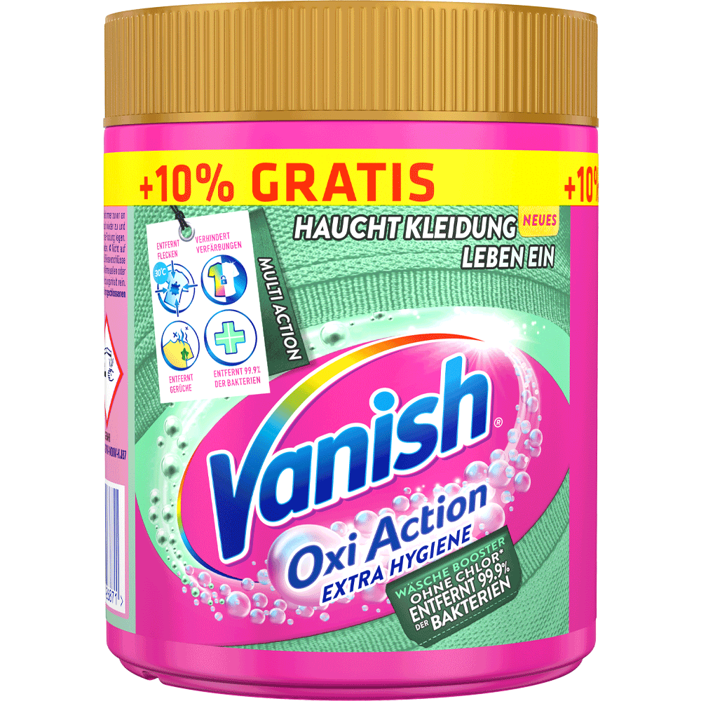 Bild: Vanish OxiAction Wäsche Booster Extra Hygiene 