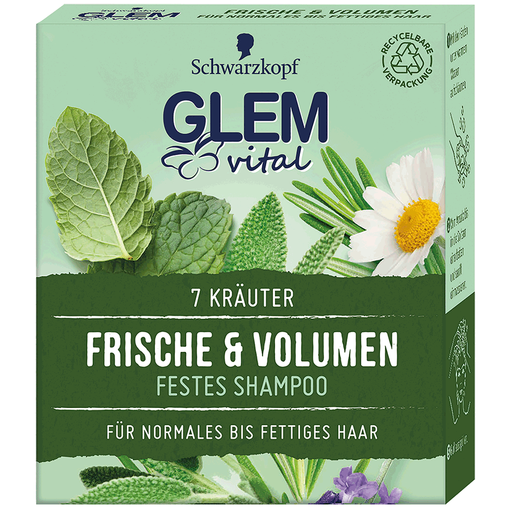 Bild: Schwarzkopf GLEM vital Festes Shampoo Kräuter 