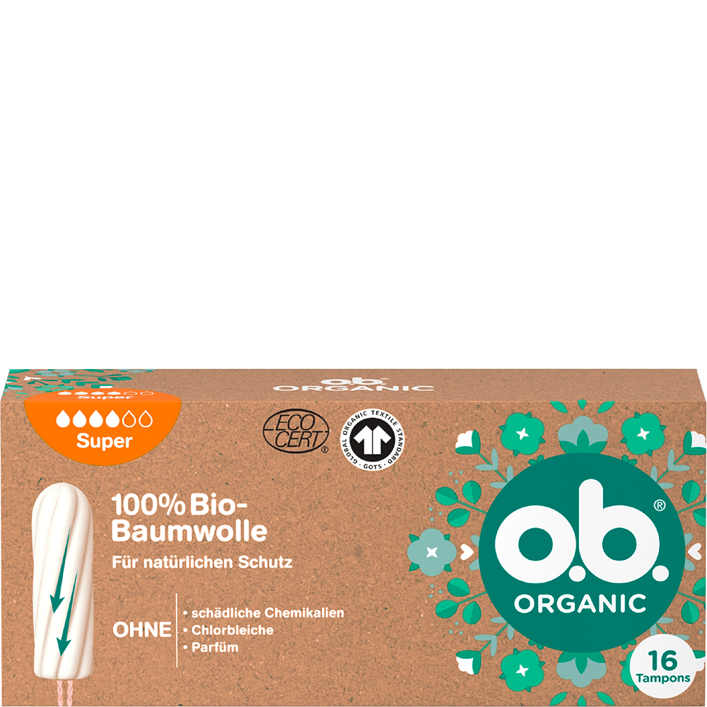 Bild: o.b. Organic Tampons Super 
