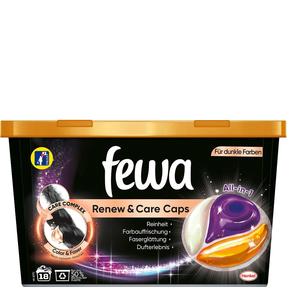 Bild: Fewa All-in-1-Caps Renew & Care Black 