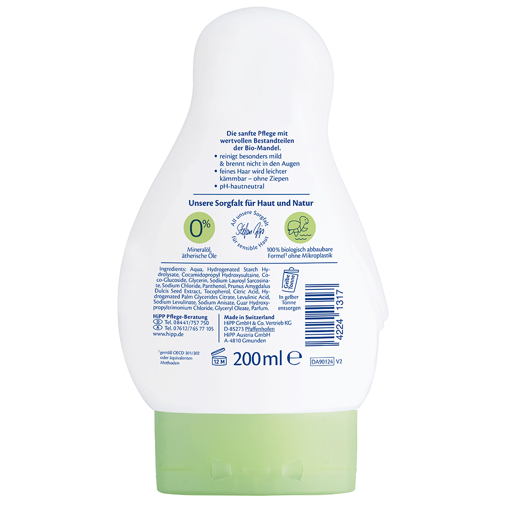 Bild: HiPP Babysanft 2in1 Shampoo + Dusche Sensitiv 