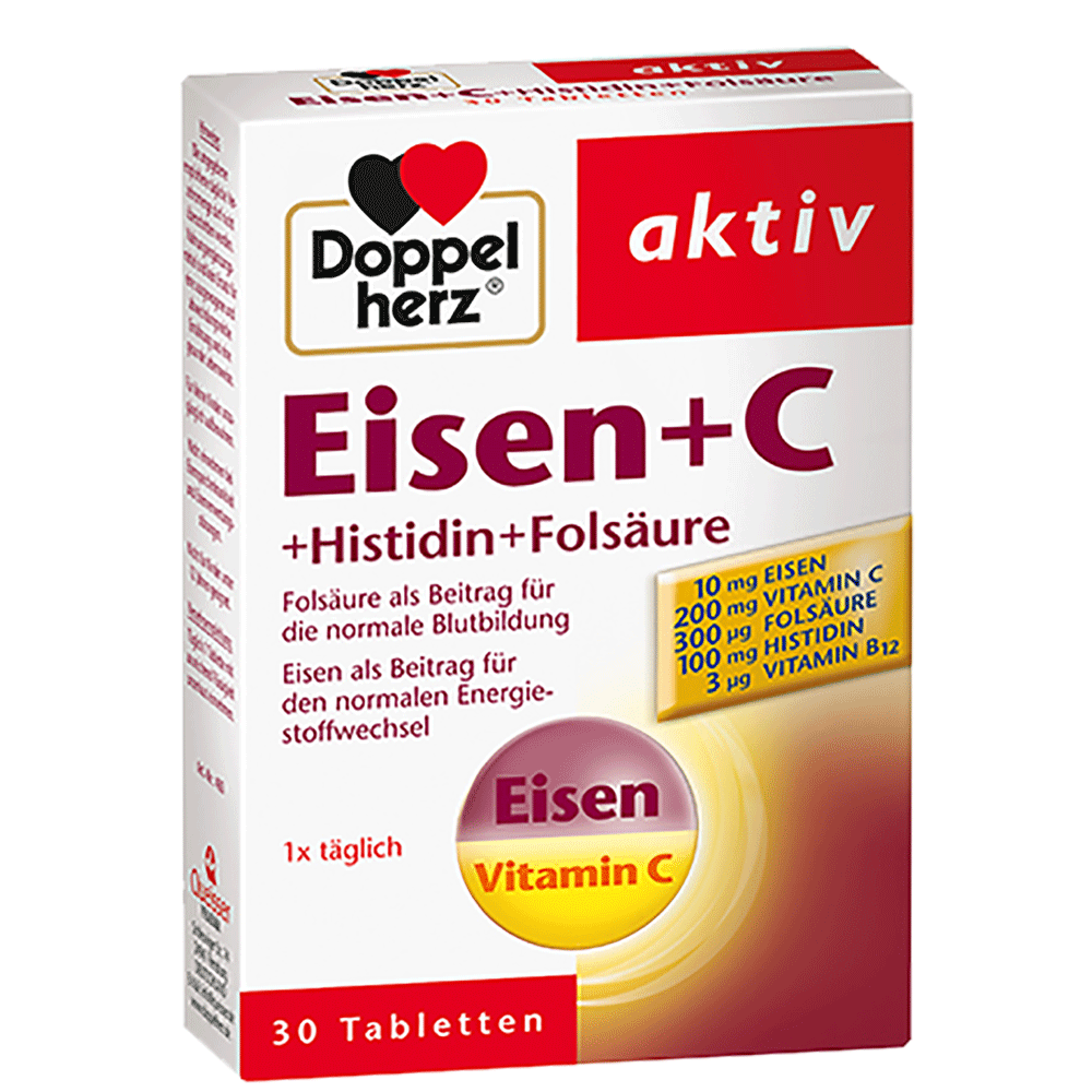 Bild: DOPPELHERZ Eisen + C Tabletten 