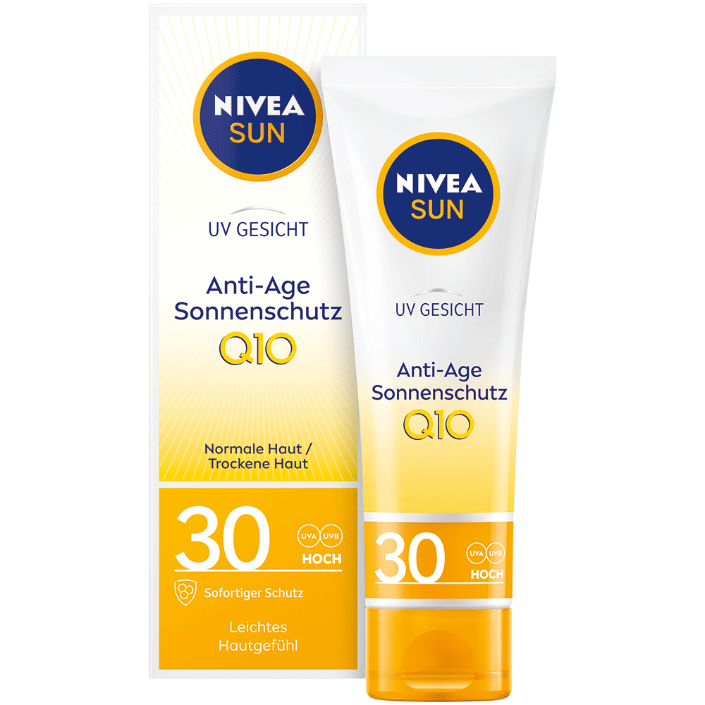 Bild: NIVEA Sun UV Gesicht Anti-Age & Anti-Pigmentflecken Sonnenschutz LSF 30 