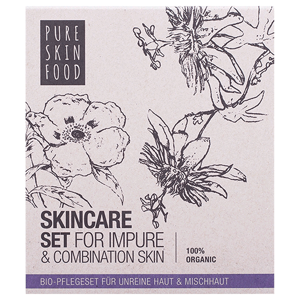 Bild: Pure Skin Food Bio Pflegeset für unreine Haut & Mischhaut 