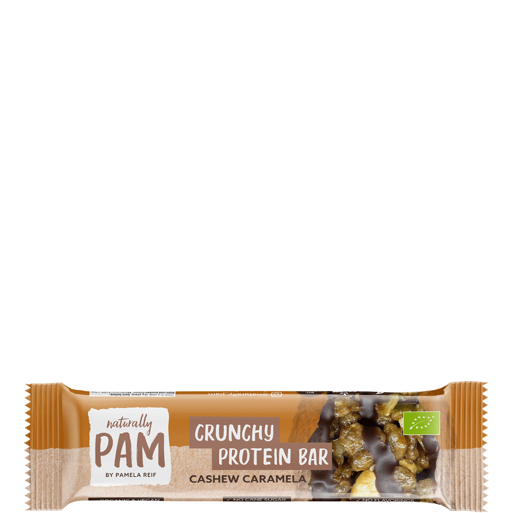 Bild: Naturally PAM by Pamela Reif Crunchy Protein Bar Cashew Caramela 