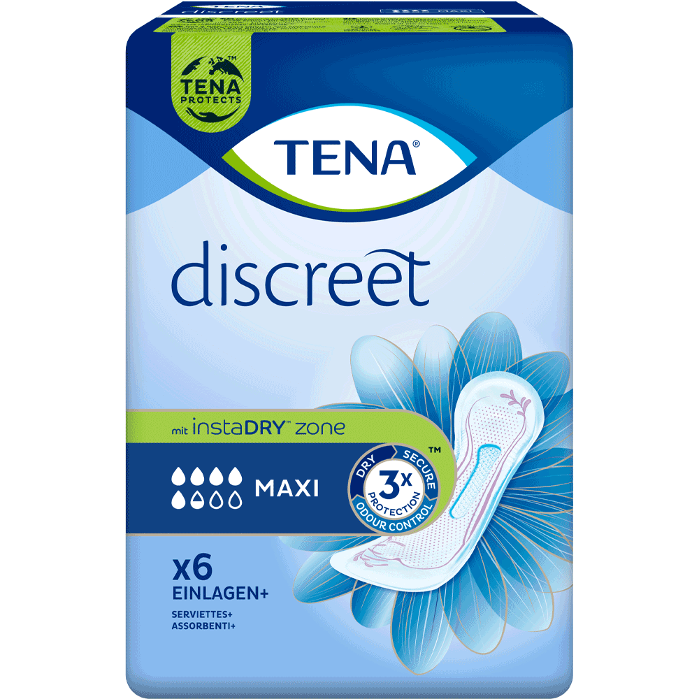 Bild: TENA Discreet Protect+ Einlagen Maxi 