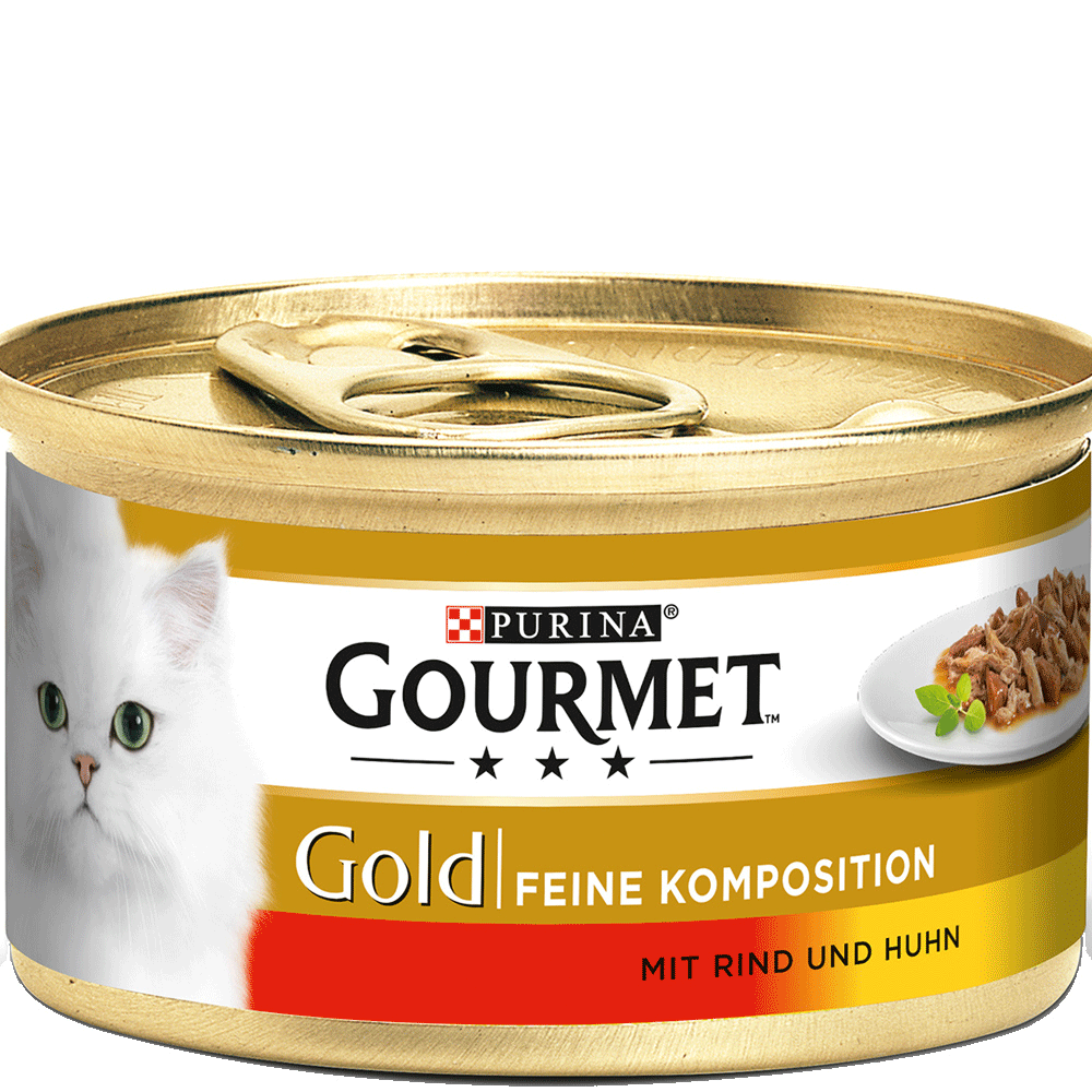 Bild: GOURMET Gold Komposition Rind & Huhn Katzenfutter 