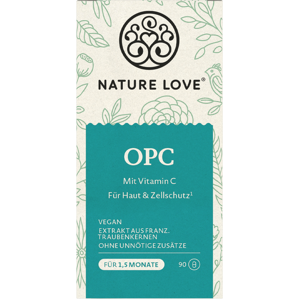 Bild: NATURE LOVE OPC mit Vitamin C 