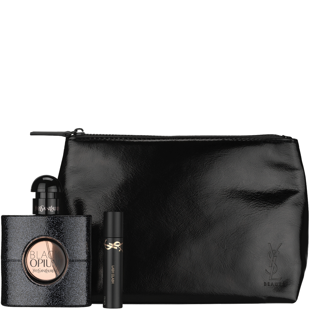 Bild: Yves Saint Laurent Black Opium Geschenkset Eau de Parfum 50 ml + Mascara + Kosmetiktasche 
