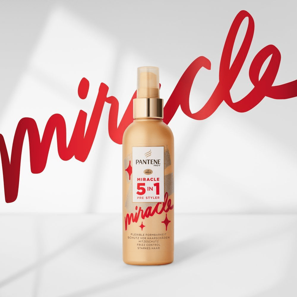 Bild: PANTENE PRO-V Miracle 5-In-1 Pre-Styling Haarspray Mit Hitzeschutz 