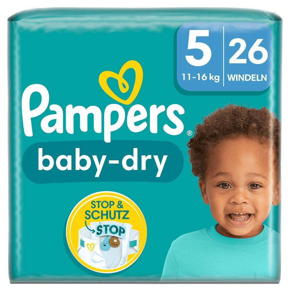 Bild: Pampers Baby-Dry Größe 5, 11kg - 16kg 