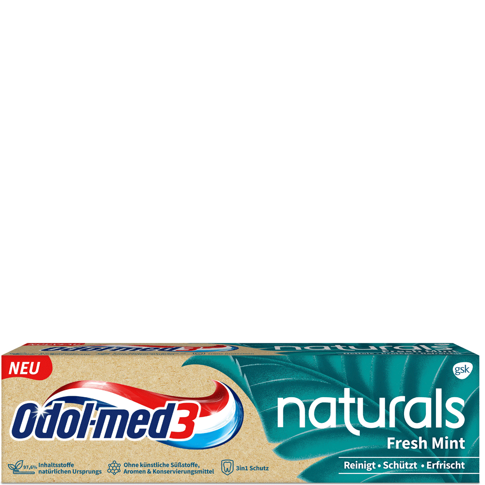 Bild: Odol-med3 Naturals Fresh Mint Zahncreme 