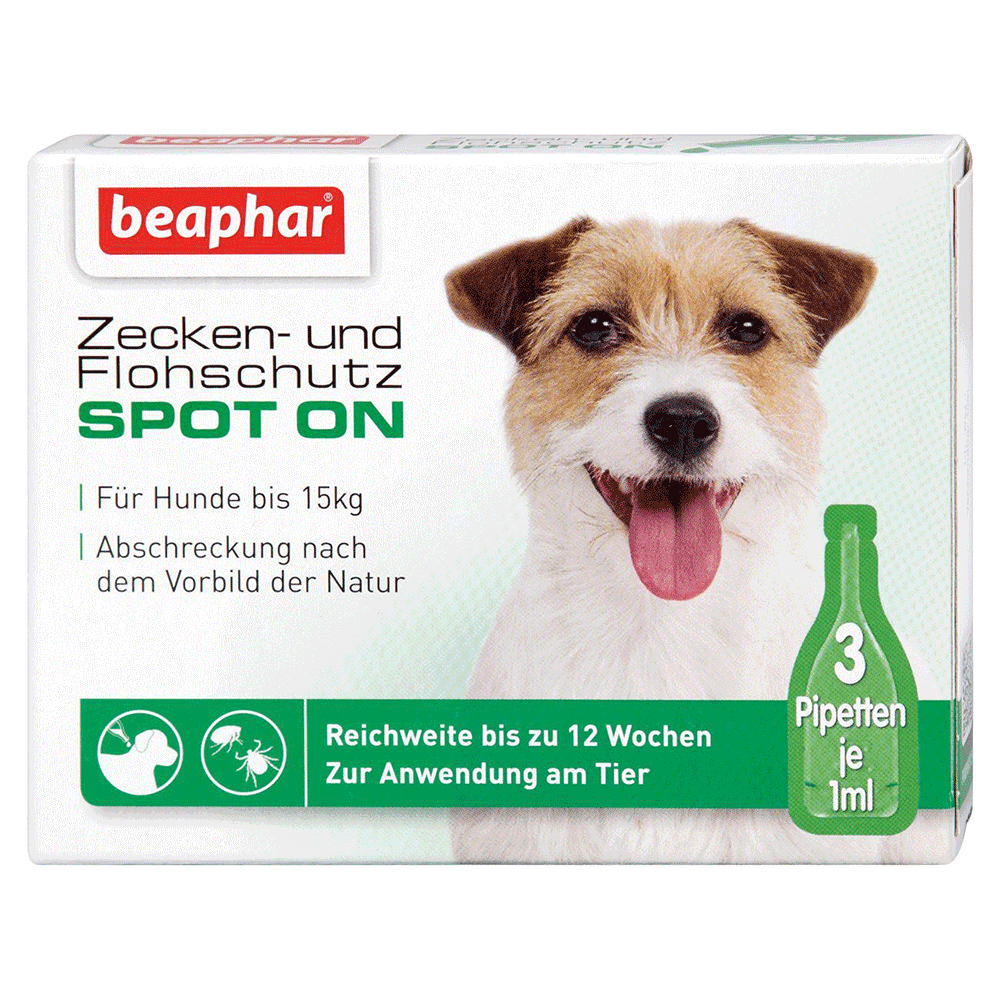 Bild: beaphar Zecken- & Flohschutz SPOT ON für kleine Hunde 