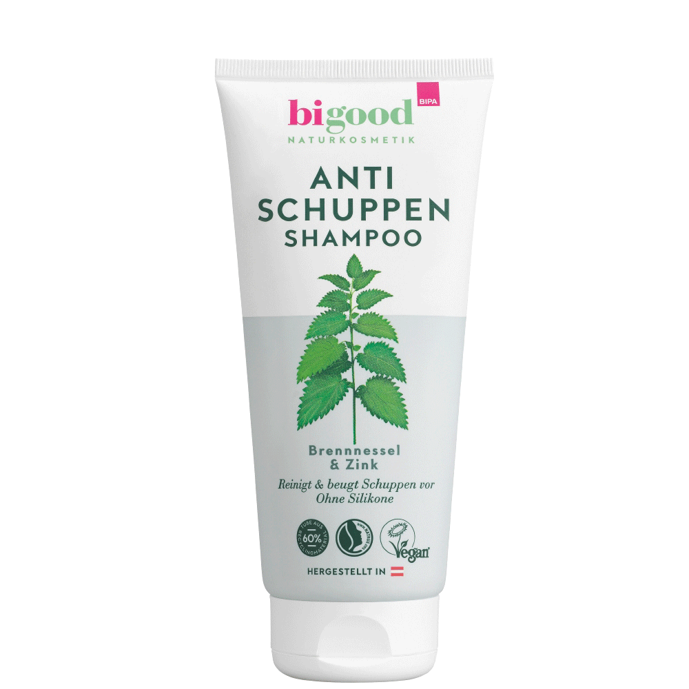 Bild: bi good Anti-Schuppen Shampoo Brennnessel & Zink 