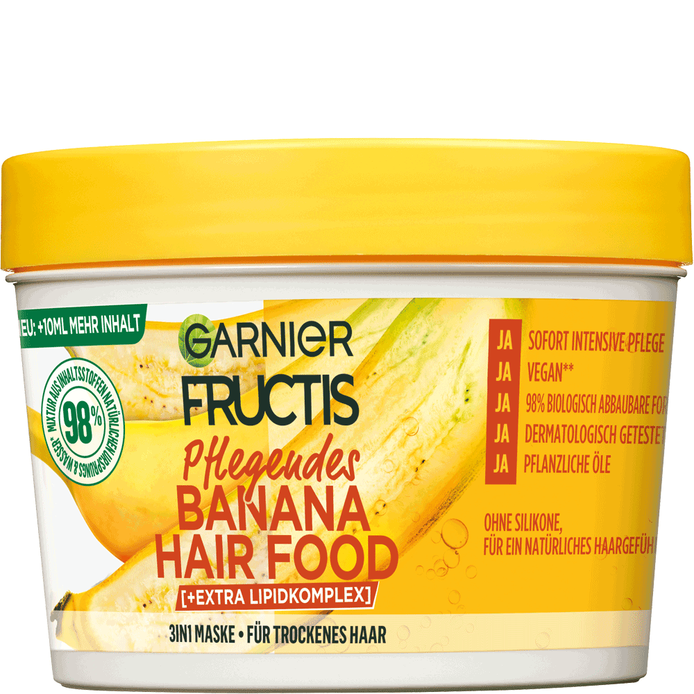Bild: GARNIER FRUCTIS Haarmaske Banana Hair Food 3in1 