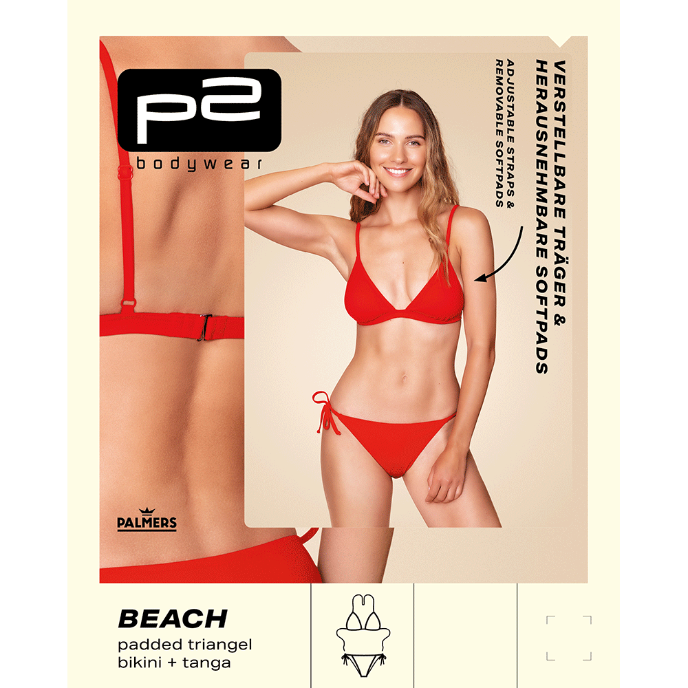 Bild: p2 beach Triangle Bikini rot