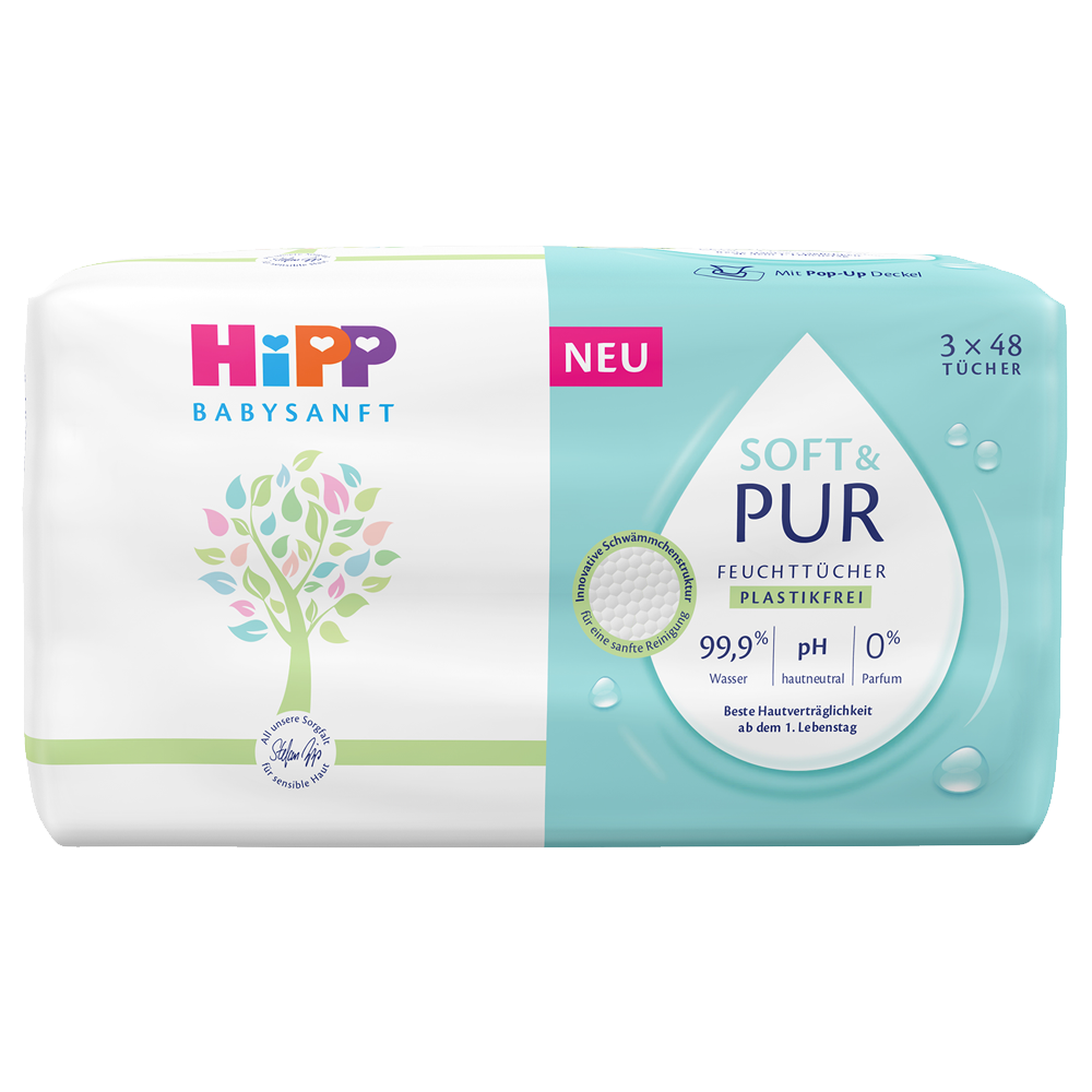 Bild: HiPP Babyfeuchttücher Soft & Pur 