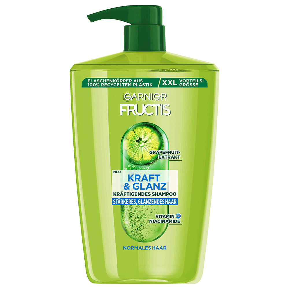 Bild: GARNIER FRUCTIS Kraft und Glanz kräftigendes Shampoo Grapefruitextrakt 